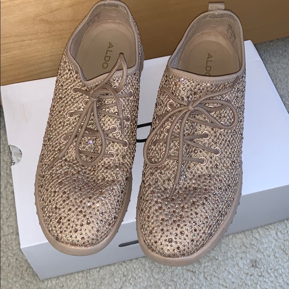 Aldo womens sparkly rose shoes